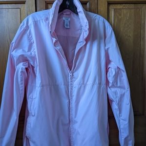 Pink Izod windbreaker